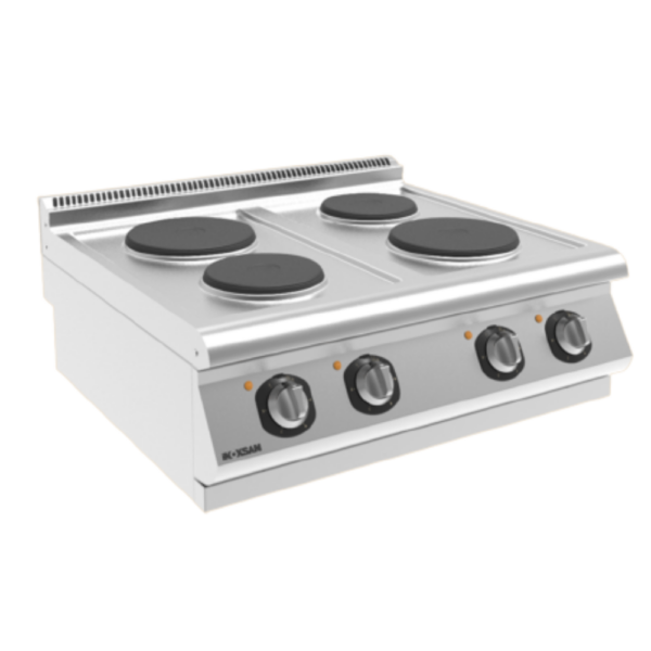 GGA Grande Distribuzione | attrezzature ristorazione-Cucina a Gas da Banco – 4 Fuochi –  2 x 3
