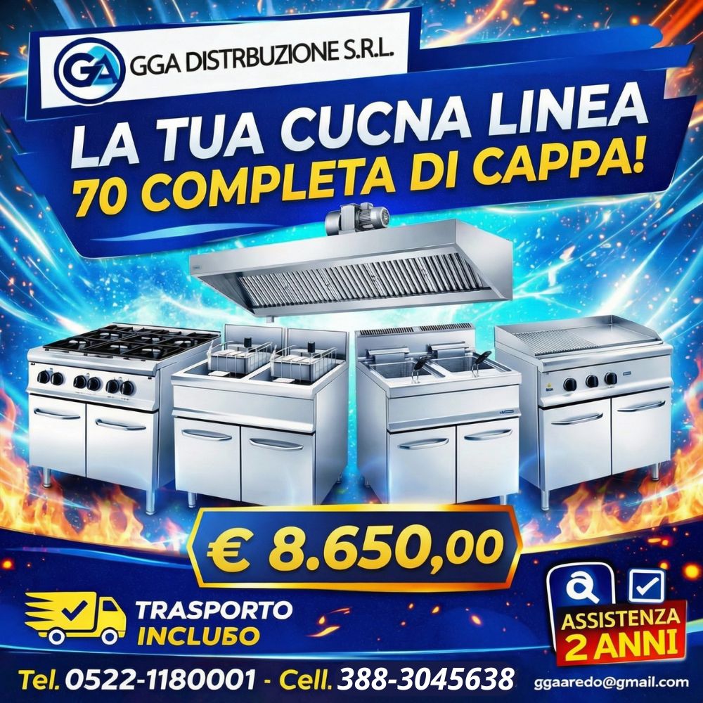 4 fuochi con forno (3) KIT CUCINA COMPLETA LINEA 70 CAPPA INCLUSA TEL : 0522-1180001 CELL : 388-3045638 - immagine 1