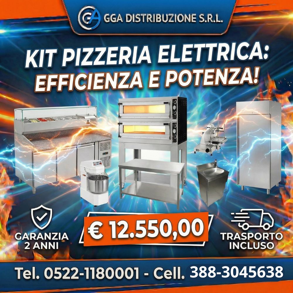 4 fuochi con forno (6) KIT PIZZERIA ELETTRICA TEL : 0522-1180001 CELL : 388-3045638 - immagine 1