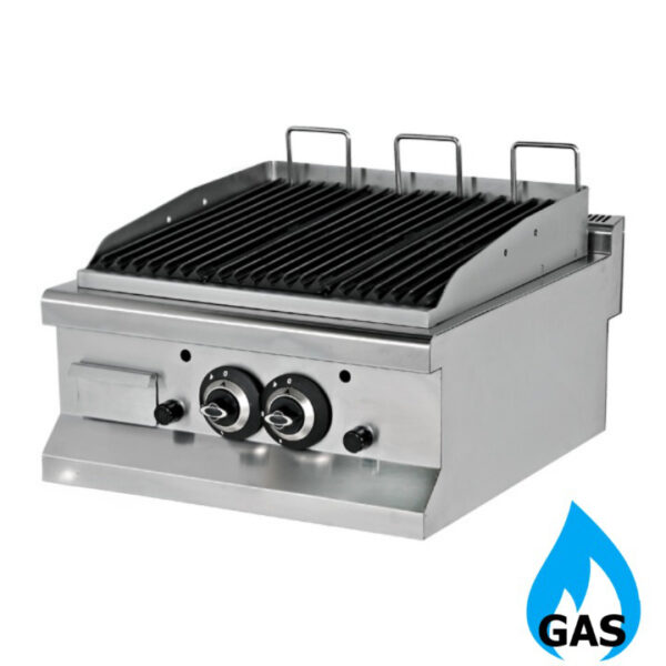 Griglia Pietra Lavica da Banco - a Gas - 600 x 635 x 285 mm