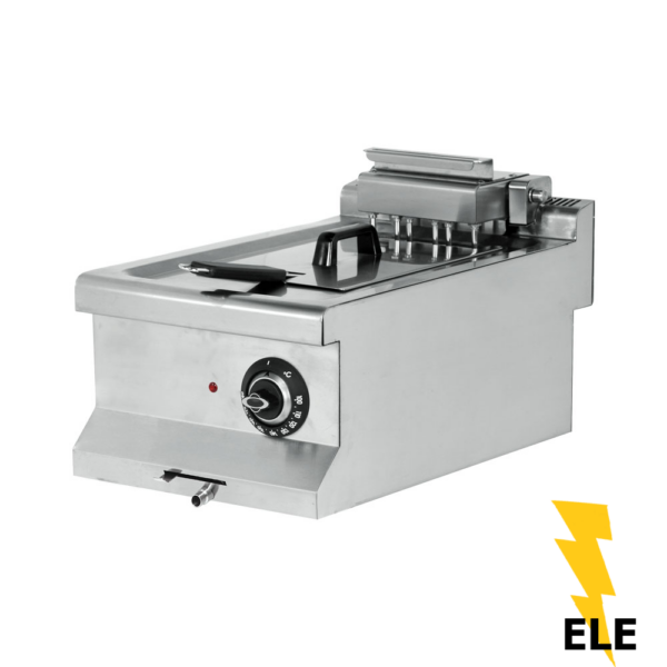 Friggitrice Elettrica da banco - 1 Vasca - 10 lt - 400 x 635 x 285 mm