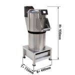 Pelapatate + Filtro - Capacità 10 kg  - 220 Kg/h - 400 x 733 x 930 mm - 380 volt