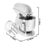 Impastatrice planetaria 7 litri - bianca - 400 x 240 x 440