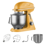 Impastatrice planetaria 7 litri - gialla - 400 x 240 x 440 mm - immagine 3