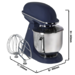 Impastatrice planetaria 7 litri - blu cobalto - 400 x 240 x 440 mm