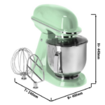Impastatrice planetaria 7 litri - verde menta - 400 x 240 x 440 mm