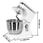 Impastatrice planetaria 5 litri - 230 x 350 x 400 mm