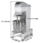Impastatrice planetaria digitale 30 litri - 688 x 841 x 1270 mm