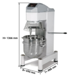 Impastatrice planetaria digitale 40 litri - 690 x 888 x 1366 mm