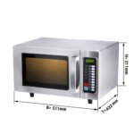 Microonde digitale 25 litri - 1000 Watt - 511 x 432 x 311 mm