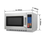 Microonde digitale 34 litri - 1400 Watt - 553 x 485 x 343 mm