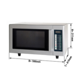 Microonde automatico 26 litri - 1000 Watt - 508 x 419 x 312 mm