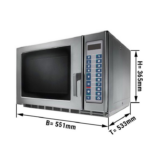 Microonde automatico 34 litri - 1800 Watt - 552 x 514 x 362 mm