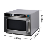 Microonde professionale digitale 17 litri - 1800 Watt - 420 x 563 x 340 mm
