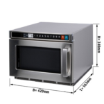 Microonde professionale digitale 17 litri - 2100 Watt - 420 x 563 x 340 mm