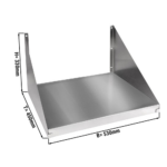 Supporto per microonde in acciaio inossidabile - 530 x 450 x 330 mm