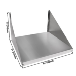 Supporto per microonde in acciaio inossidabile - 590 x 550 x 330 mm