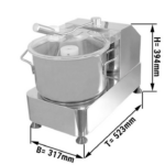 Cutter da banco - 6 litri - 317 x 523 x 394 mm