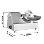 Cutter orizzontale - 120 kg/h - 680 x 441 x 385 mm