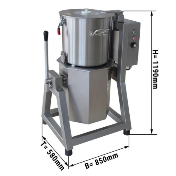 Cutter verticale - 70 litri - 580 x 850 x 1190 mm