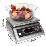 Bilancia 3 kg - Precisione 1 g - 235 x 285 x 115 mm