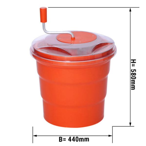 Centrifuga per insalata - 20 litri - 440 x 440 x 580 mm