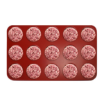 Stampo per polpette e hamburger - 15 fori da 80 mm - 500 x 300 x 15 mm - immagine 4