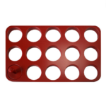 Stampo per polpette e hamburger - 15 fori da 80 mm - 500 x 300 x 15 mm - immagine 5