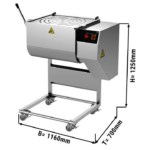 Impastatrice per carne - 185 litri - 1160 x 700 x 1250 mm