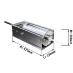Insaccatrice per salsicce - 5 litri - 570 x 230 x 200 mm
