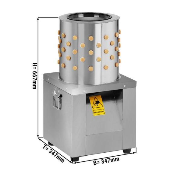 Spiumatrice - 1-2 quaglie al minuto - 347 x 347 x 670 mm