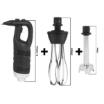 Set completo - Frullatore ad immersione elettrico - Pala 250mm - 650 W - 91 x 91 x 584/609 mm