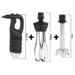 Set completo - Frullatore ad immersione elettrico - Pala 300mm - 650 W - 91 x 91 x 634/609 mm