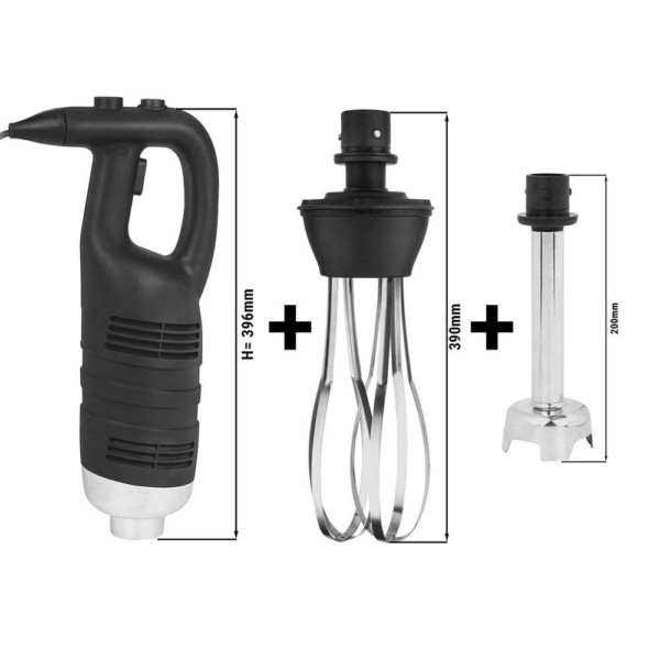 Set completo - Frullatore ad immersione elettrico - Pala 200mm - 850 W - 91 x 91 x 571/646 mm
