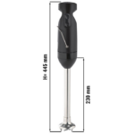 Frullatore a immersione - controllo di potenza - 76 x 76 x 445 mm
