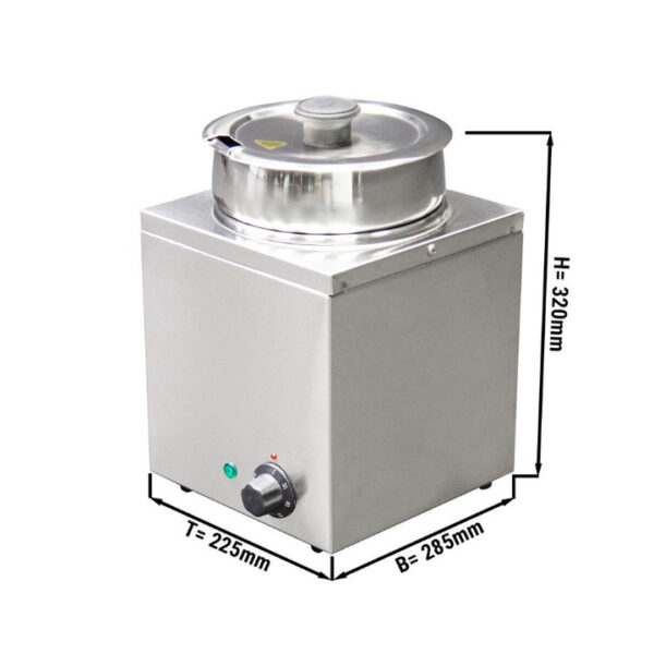 GGA Grande Distribuzione | attrezzature ristorazione-Hot Pot Bagnomaria – acciaio inox – 6