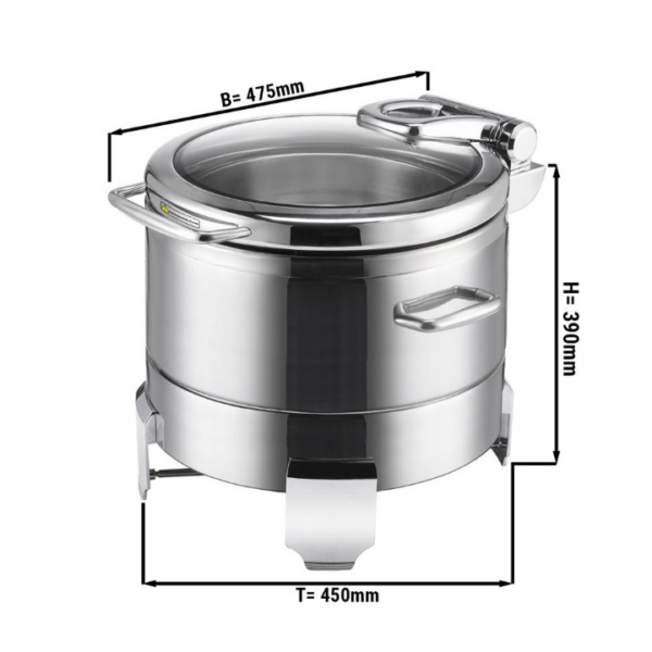 GGA Grande Distribuzione | attrezzature ristorazione-Chafing Dish – acciaio inox – 14
