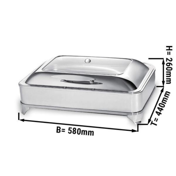 GGA Grande Distribuzione | attrezzature ristorazione-Chafing Dish – Elettrico – 8