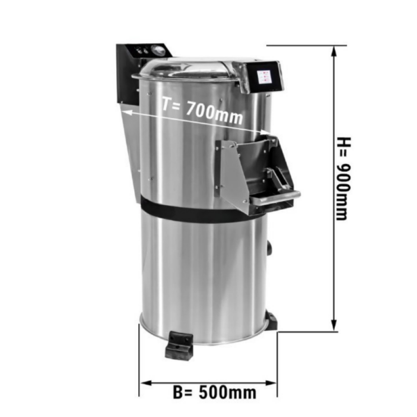 Pelapatate - Capacità 10 kg - 500 x 700 x 900 mm - 380 V