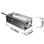 Insaccatrice per salsicce - 7 litri - 580 x 230 x 200 mm