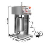 Insaccatrice elettrica verticale - acciaio inox - 10 litri - 370 x 330 x 637 mm