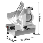 Affettatrice a gravità - lama Ø 300 mm - 550 W - 592 x 580 x 696 mm