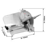 Affettatrice a gravità - lama Ø 350mm - 400 W - 763 x 629 x 546 mm