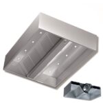 Cappa Cubica Centrale – Con MOTORE – Profondità 130 Lunghezze: da 1200 a 3000 mm - immagine 3