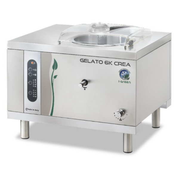 GGA Grande Distribuzione | attrezzature ristorazione-Macchina per gelato professionale – automatica – Touchscreen – 7 kg/h – 58 x 55 x 53