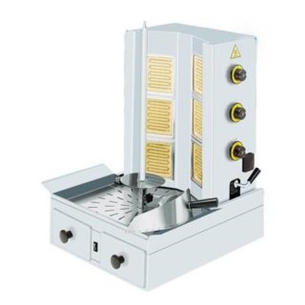 GGA Grande Distribuzione | attrezzature ristorazione-Macchina per Kebab elettrica – Piastre radianti in ceramica – Gyros Grill – Potenza 3