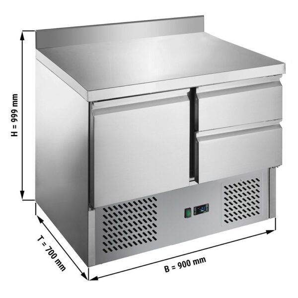 GGA Grande Distribuzione | attrezzature ristorazione-Saladette – +2 °C a +8 °C – 1 porta