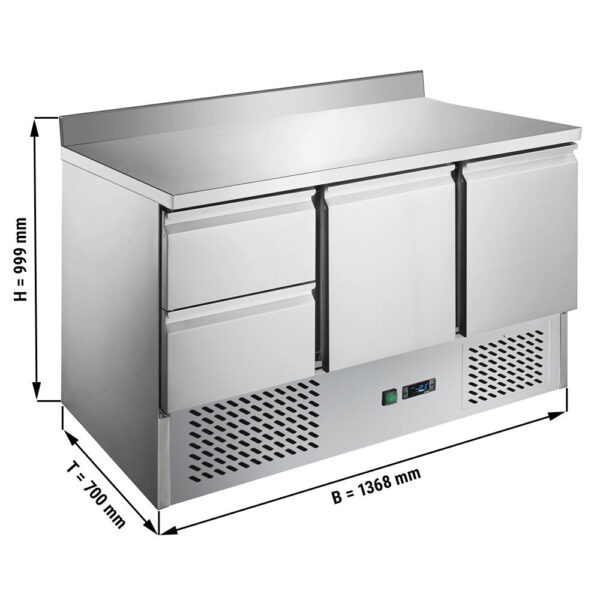 GGA Grande Distribuzione | attrezzature ristorazione-Saladette – +2 °C a +8 °C – 2 porte