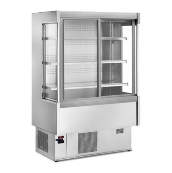 Espositore murale - Versione con ripiano inclinabile - Lunghezza 1100 mm