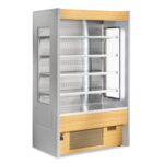 Espositore murale - Versione senza porte con ripiano inclinabile - Lunghezza 1100 mm